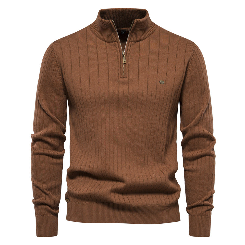 Heritage Ribbed Half-Zip Sweater - Ahaselected
