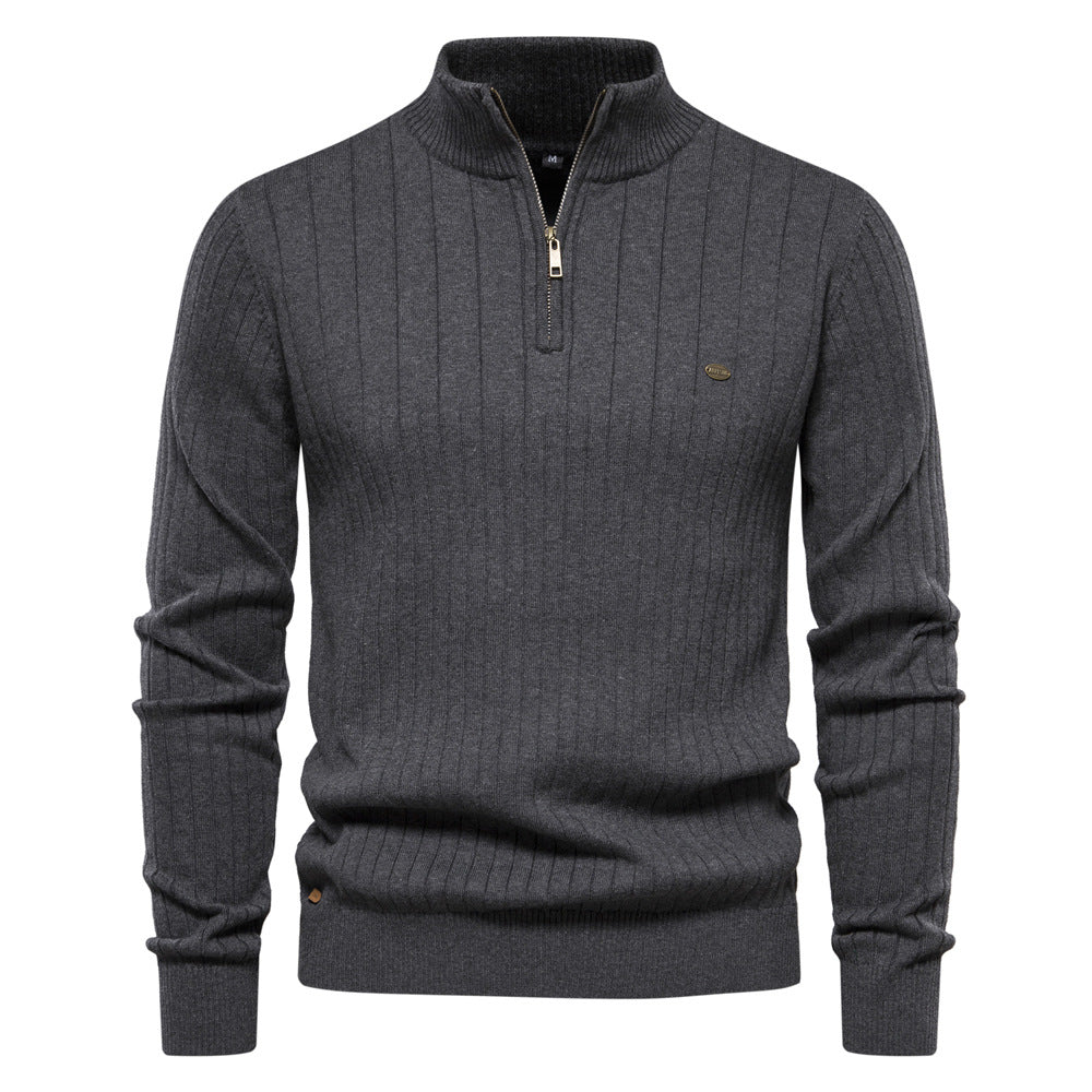 Heritage Ribbed Half-Zip Sweater - Ahaselected