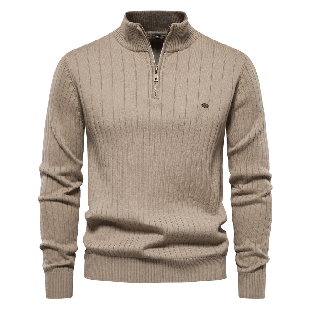 Heritage Ribbed Half-Zip Sweater - Ahaselected