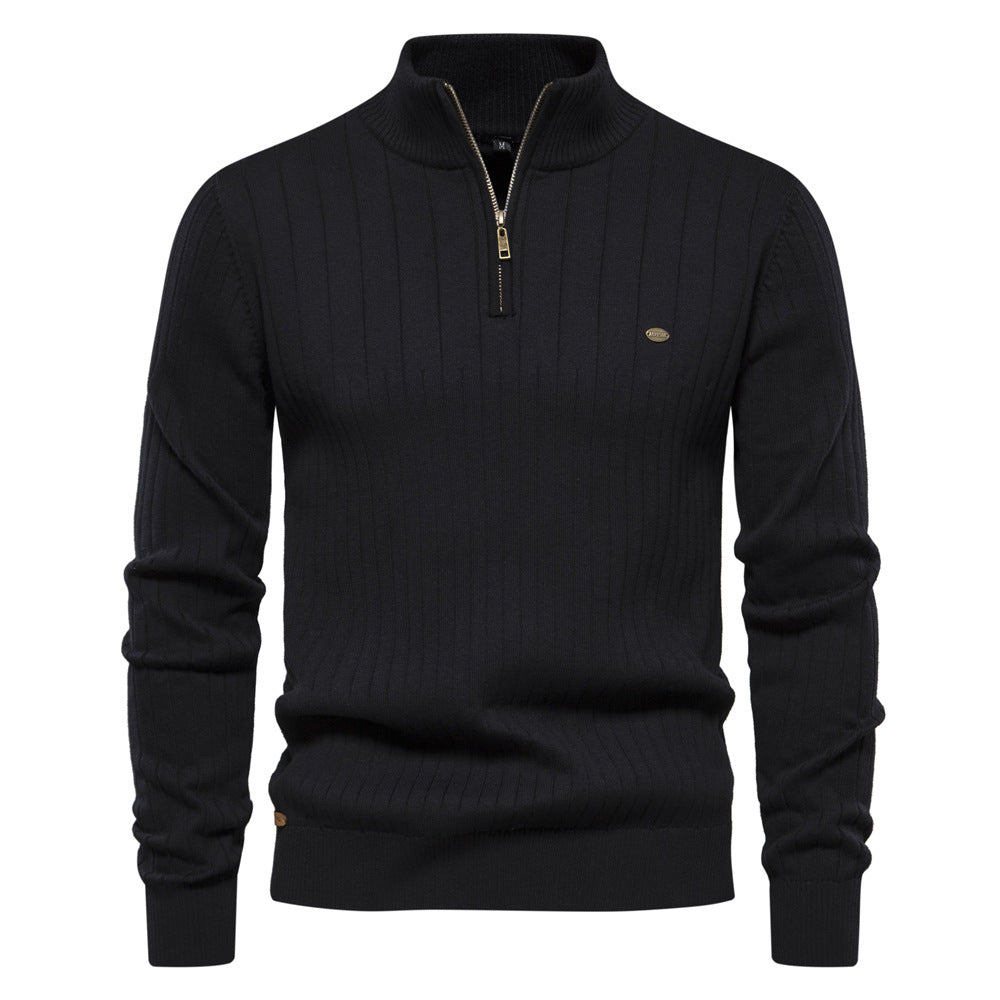 Heritage Ribbed Half-Zip Sweater - Ahaselected