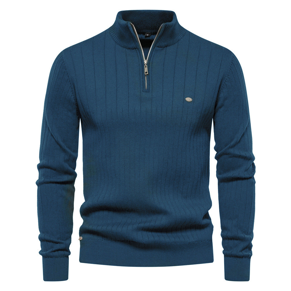 Heritage Ribbed Half-Zip Sweater - Ahaselected