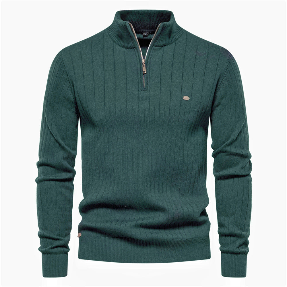Heritage Ribbed Half-Zip Sweater - Ahaselected