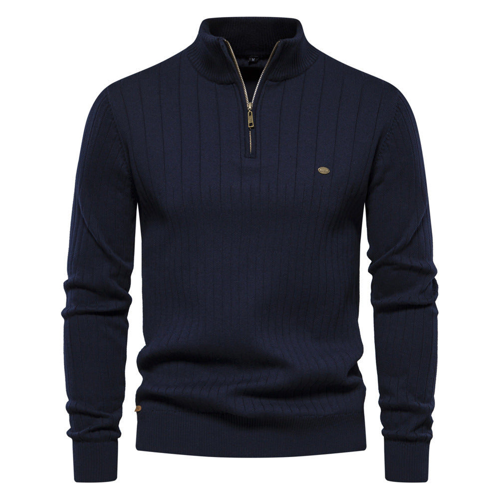 Heritage Ribbed Half-Zip Sweater - Ahaselected
