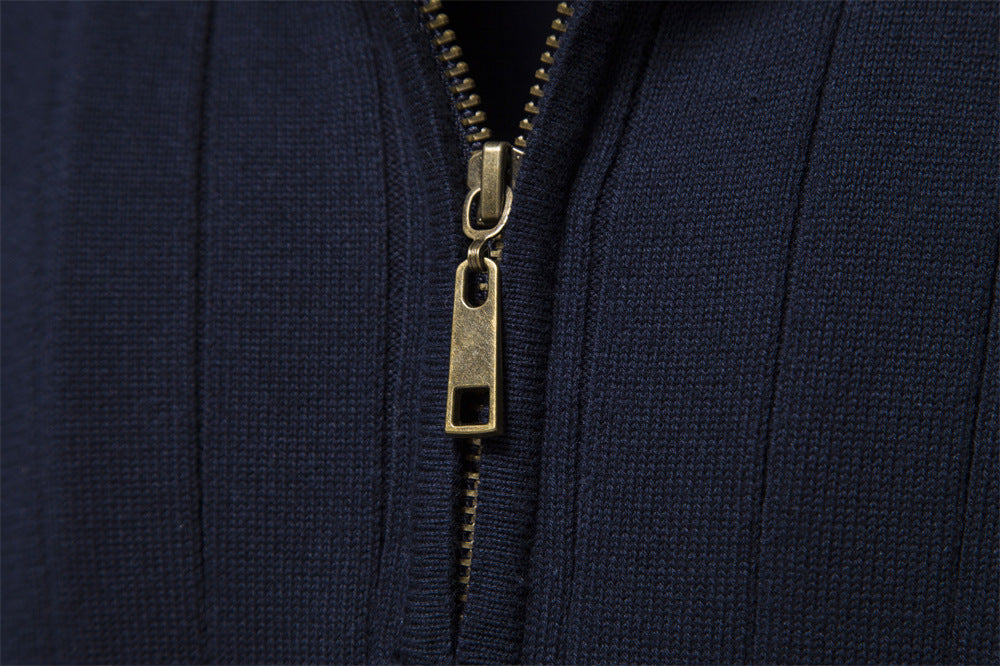 Heritage Ribbed Half-Zip Sweater - Ahaselected