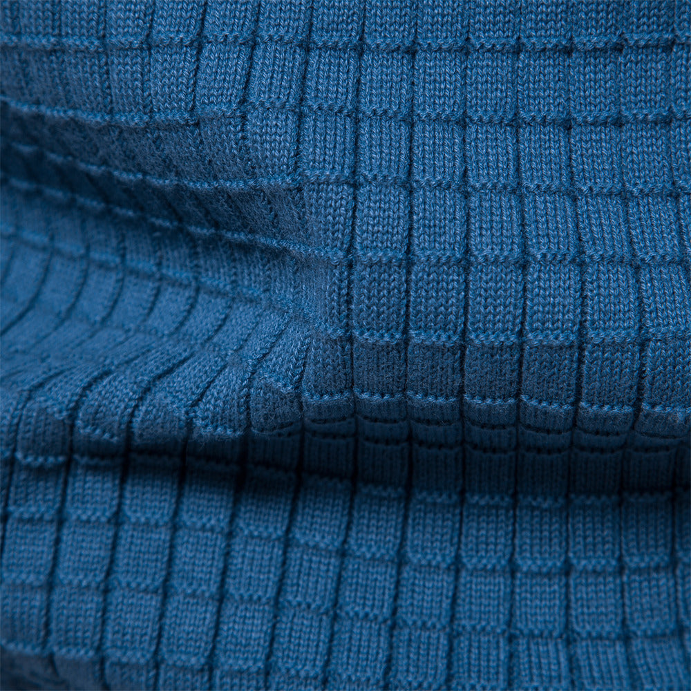 Classic Grid Crew Neck Sweater - Ahaselected