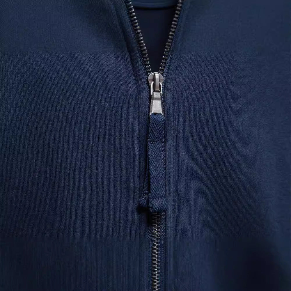 Essential Zip-Up Track Jacket - Ahaselected