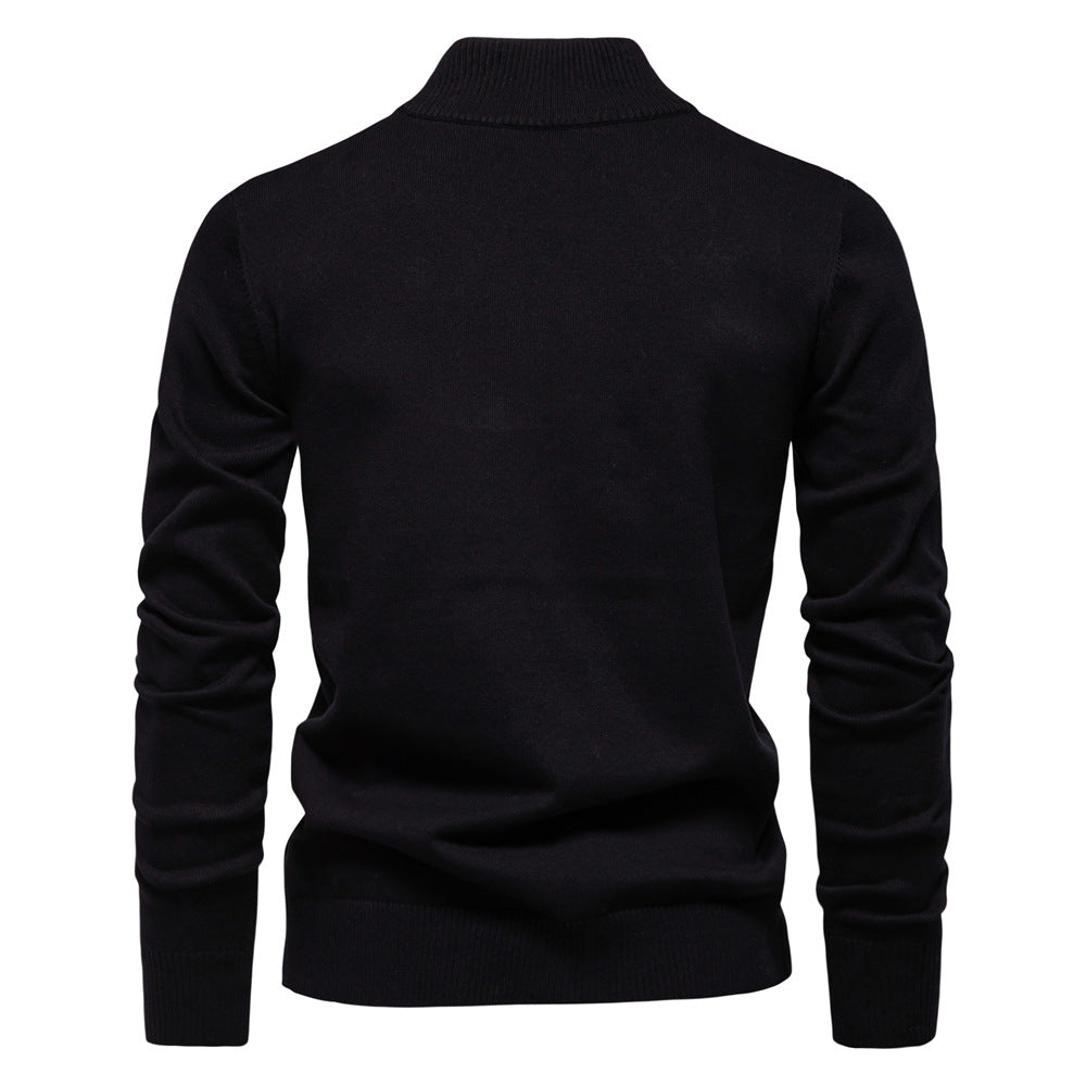 Classic Half-Zip Knit Sweater - Ahaselected
