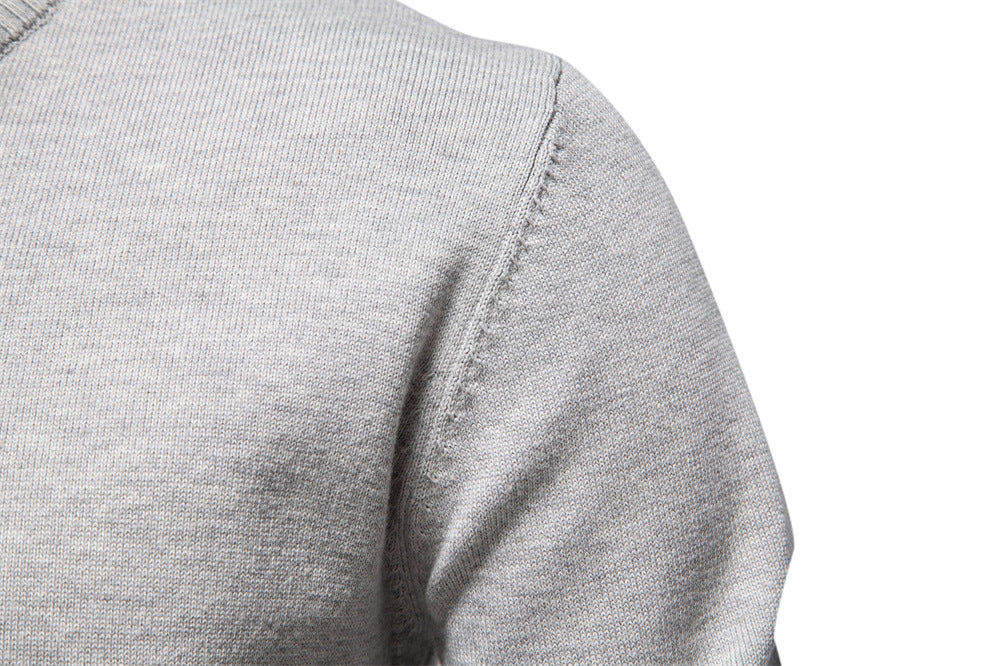 Classic Half-Zip Knit Sweater - Ahaselected