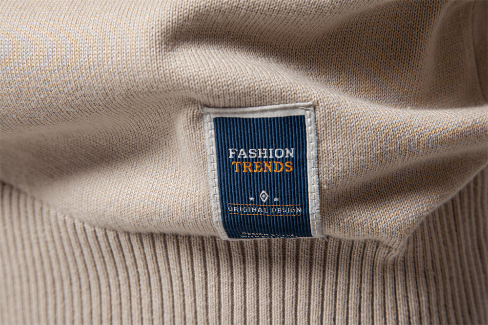 Classic Half-Zip Knit Sweater - Ahaselected