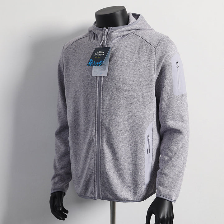 Thermal Hooded Fleece Jacket with Full Zip