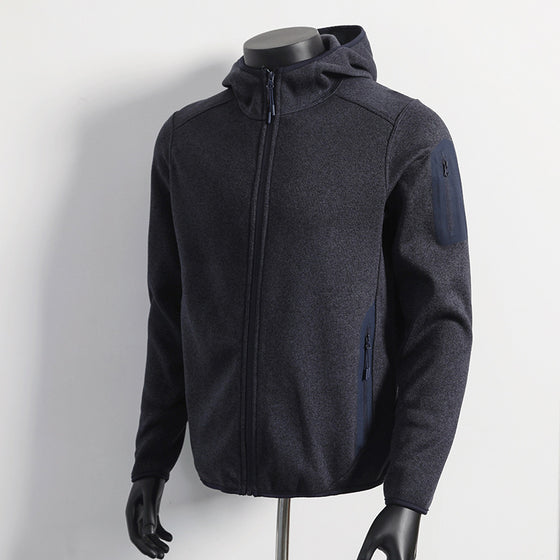 Thermal Hooded Fleece Jacket with Full Zip