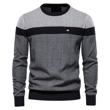 Colorblock Long Sleeve Pullover Sweater