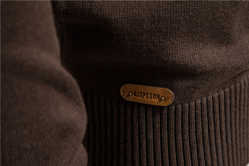 Classic Colorblock Zip-Up Knit Cardigan - Ahaselected