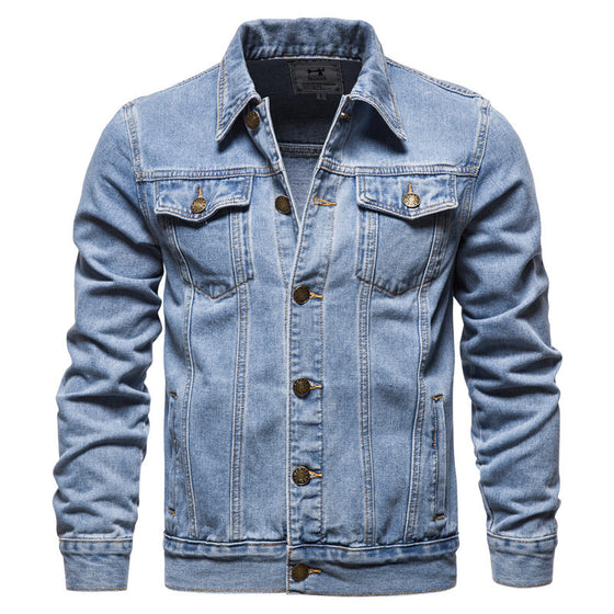 Casual Button-Up Denim Jacket