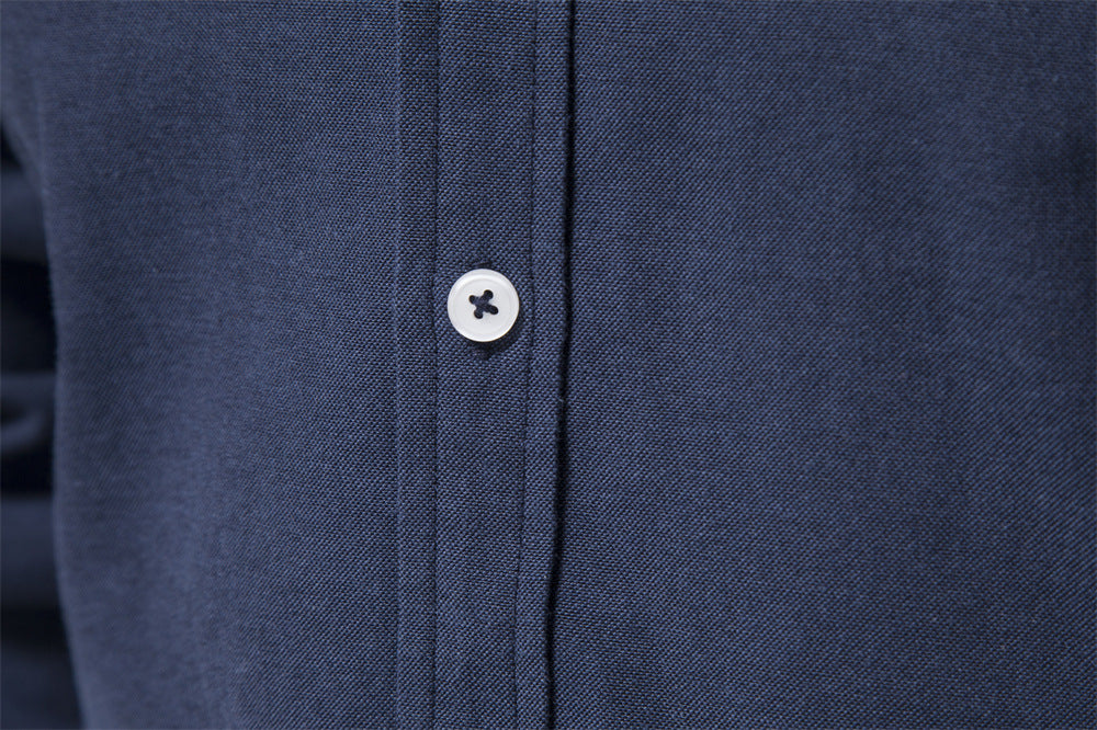 Long Sleeve Casual Button-Down Shirt - Ahaselected