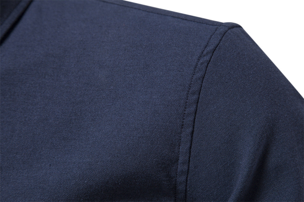 Long Sleeve Casual Button-Down Shirt - Ahaselected