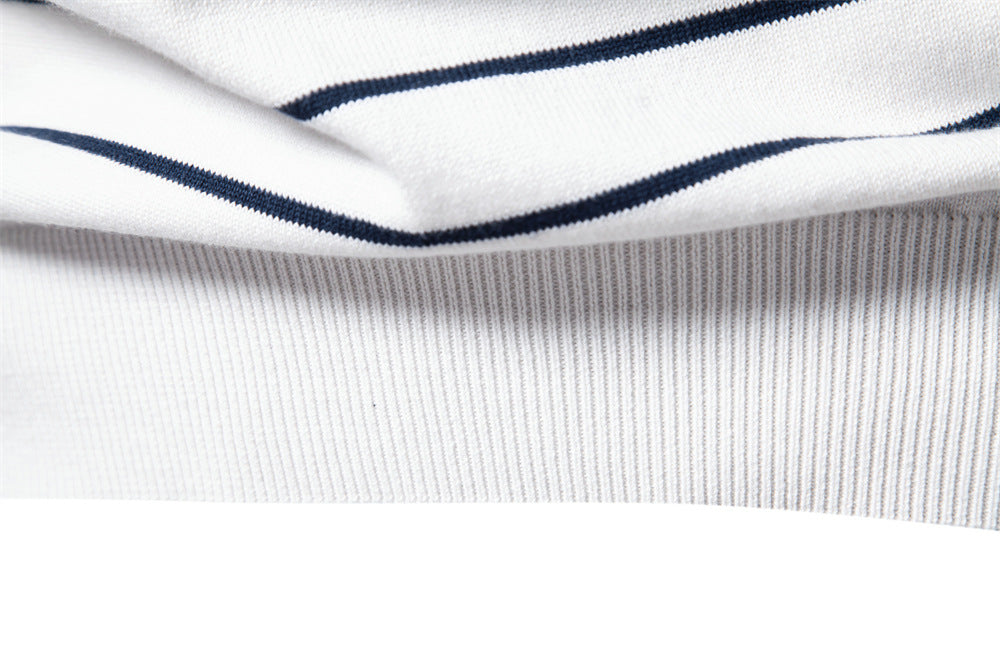 Classic Striped Crew Neck Knit Sweater - Ahaselected