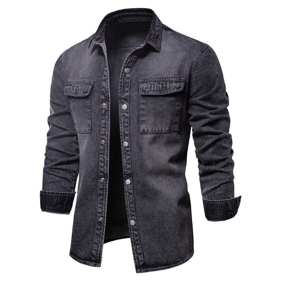 Men’s Classic Cotton Denim Shirt