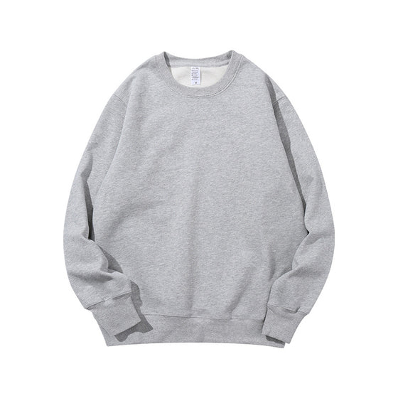 Fleece-lined Cotton Blend Soft Crewneck Sweatshirt