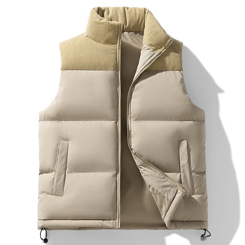 Men’s Two-Tone Polyfill Padded Vest - Ahaselected