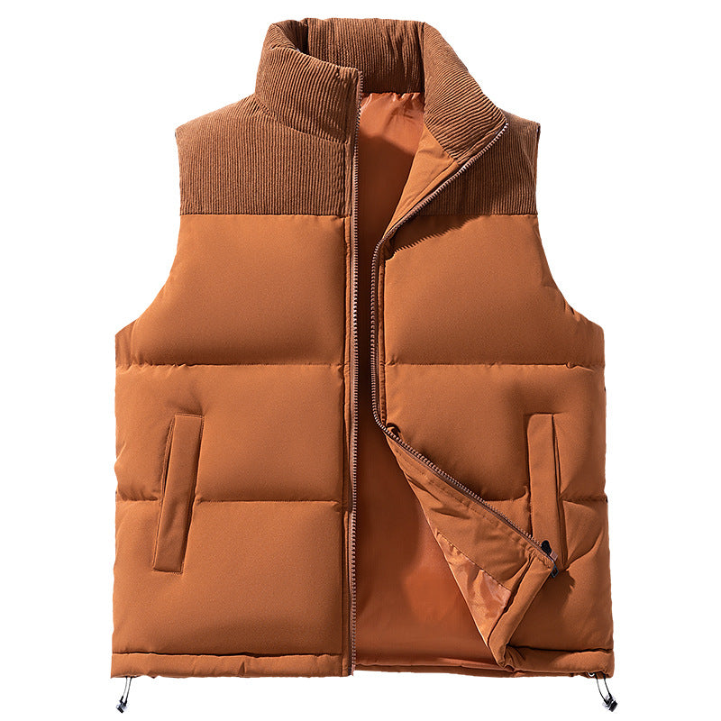 Men’s Two-Tone Polyfill Padded Vest - Ahaselected