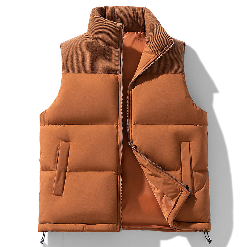 Men’s Two-Tone Polyfill Padded Vest - Ahaselected