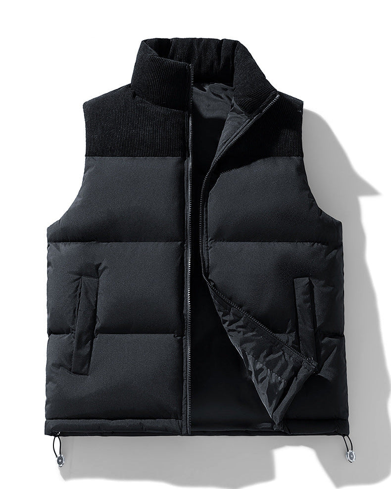 Men’s Two-Tone Polyfill Padded Vest - Ahaselected
