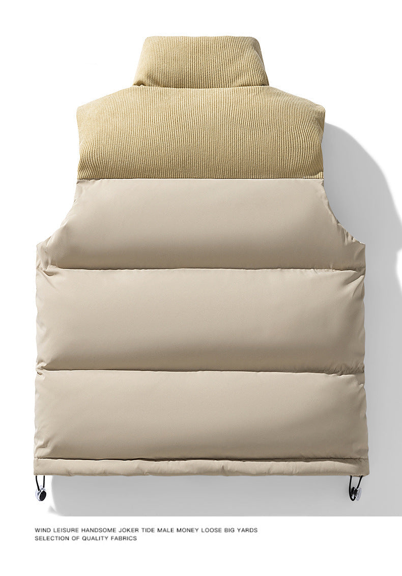 Men’s Two-Tone Polyfill Padded Vest - Ahaselected