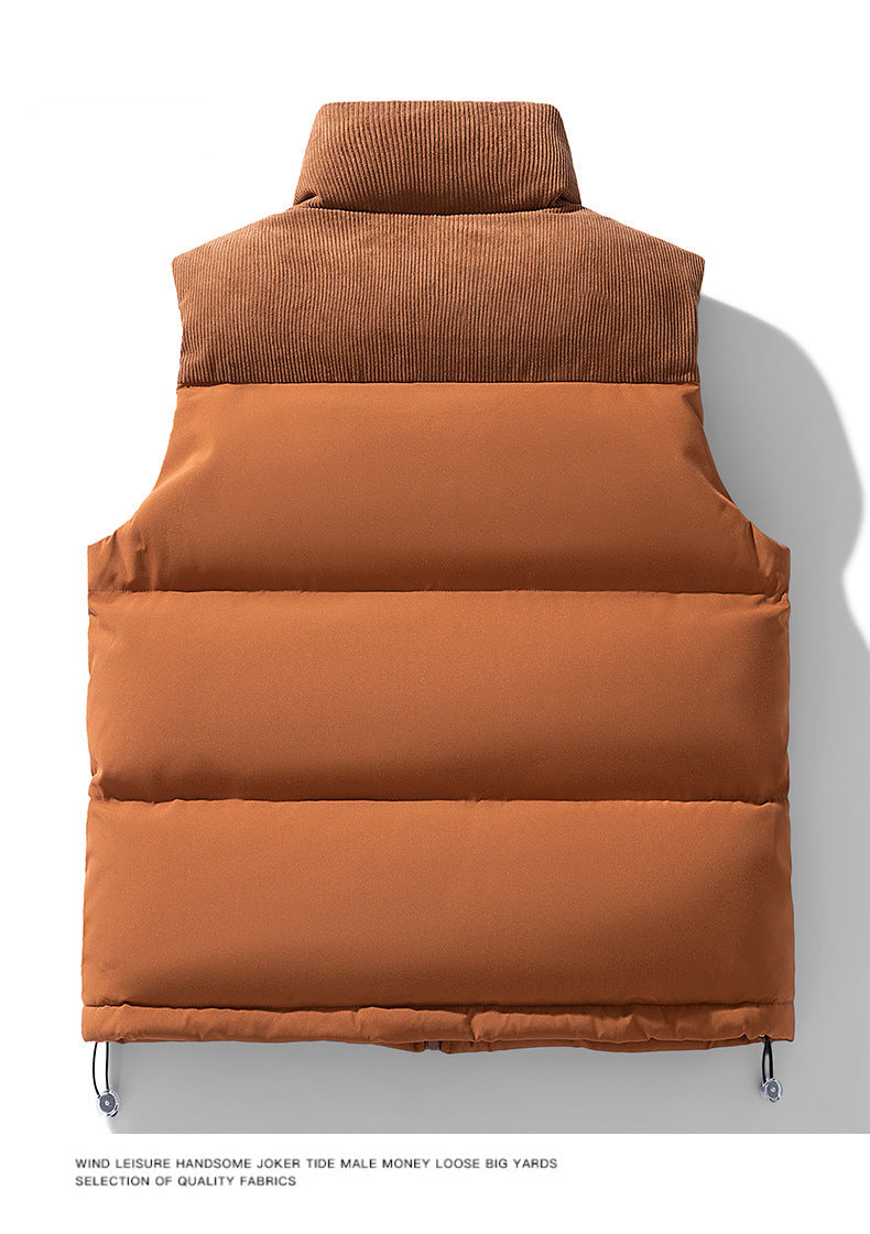 Men’s Two-Tone Polyfill Padded Vest - Ahaselected