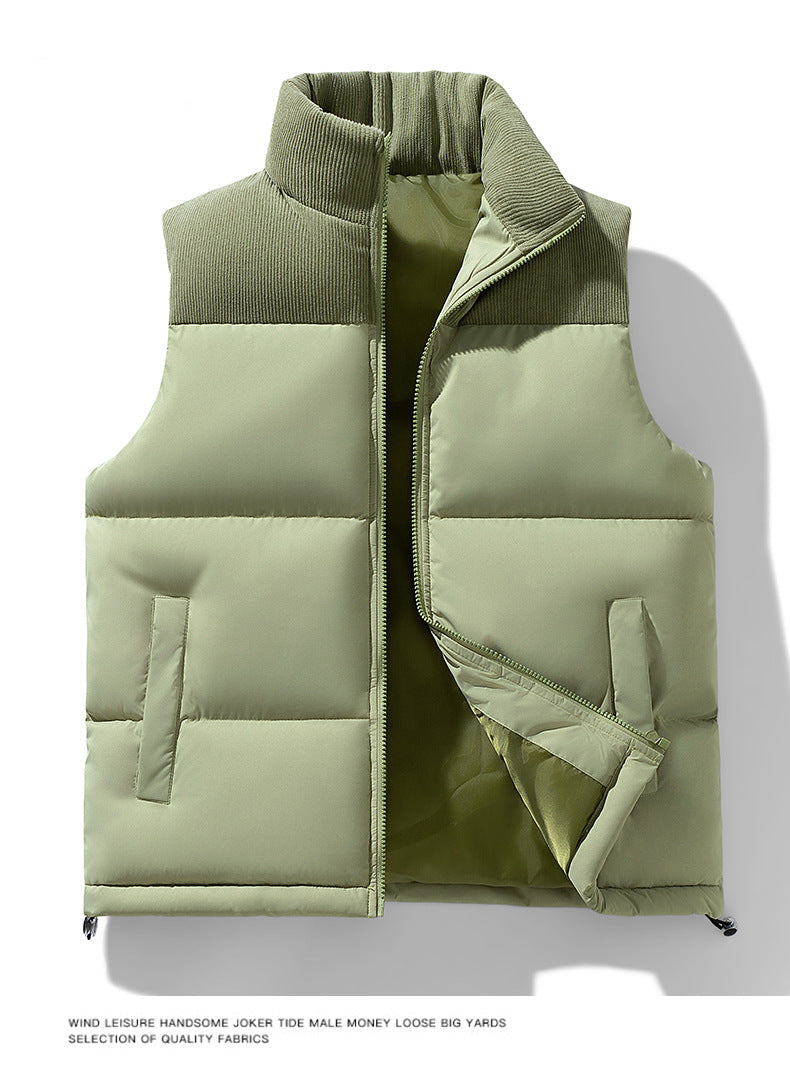 Men’s Two-Tone Polyfill Padded Vest - Ahaselected