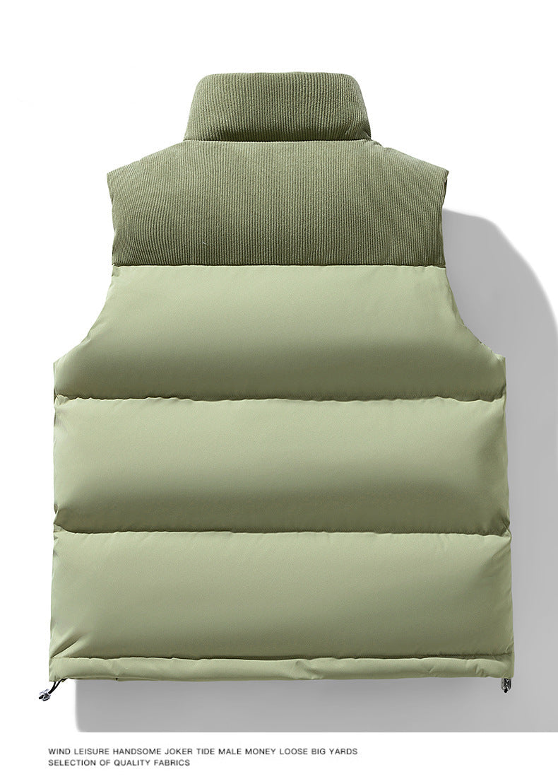Men’s Two-Tone Polyfill Padded Vest - Ahaselected