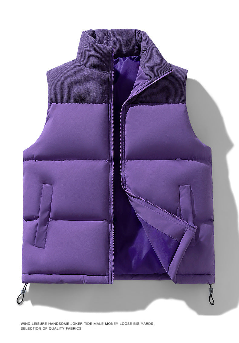 Men’s Two-Tone Polyfill Padded Vest - Ahaselected