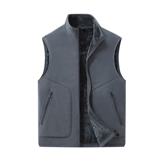 Fleece Outer & Sherpa-Lined Thermal Vest