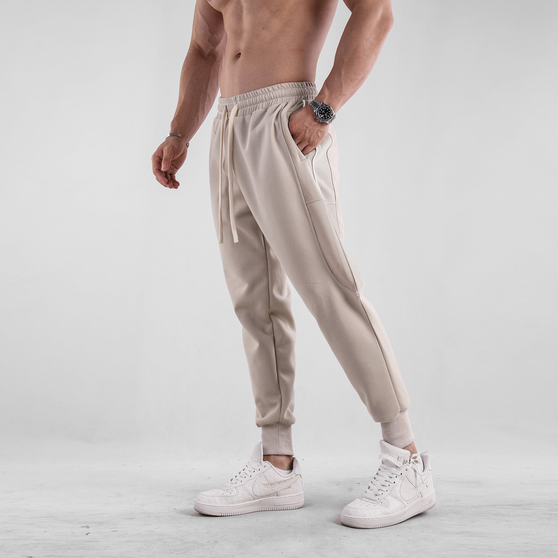 AthleticSoft Tapered Side-Pocket Joggers - Ahaselected