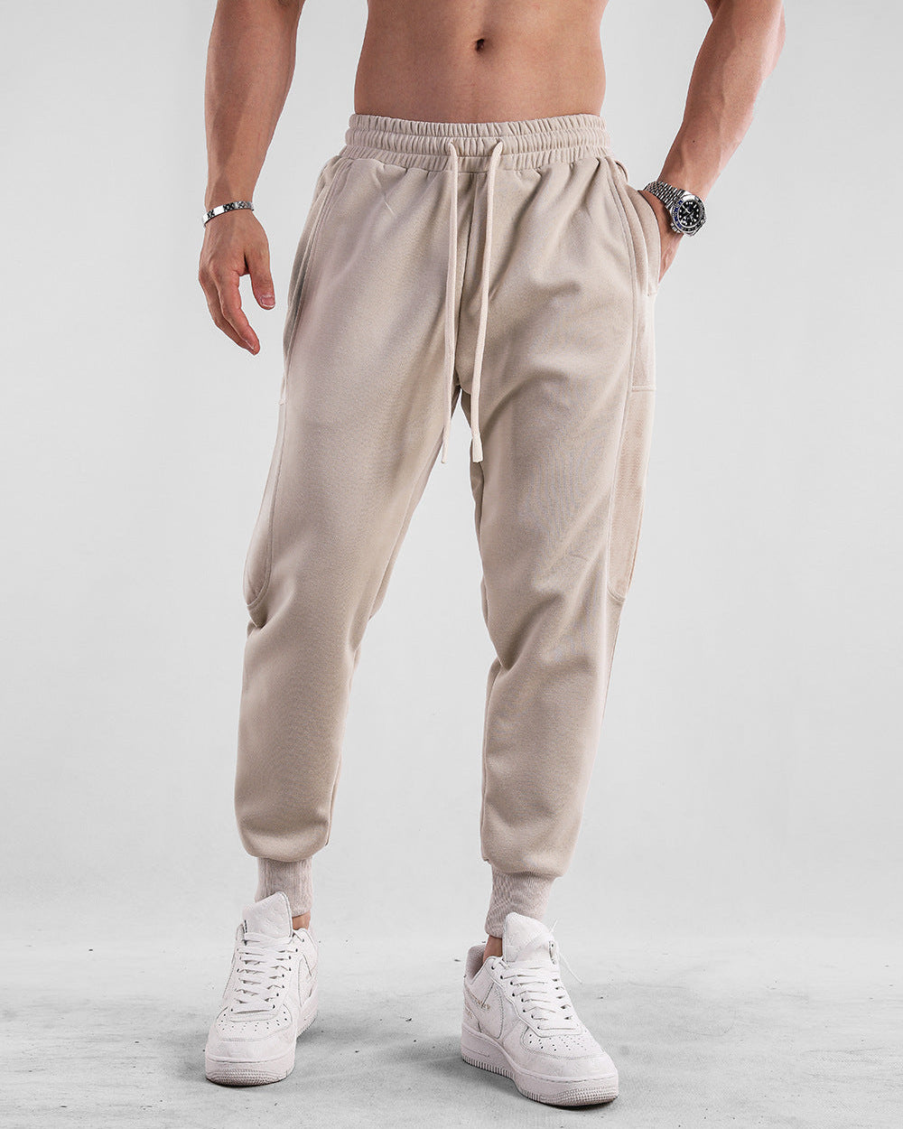 AthleticSoft Tapered Side-Pocket Joggers - Ahaselected