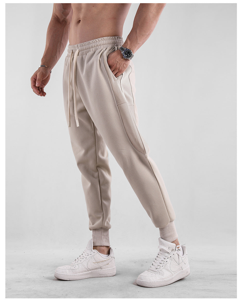 AthleticSoft Tapered Side-Pocket Joggers - Ahaselected