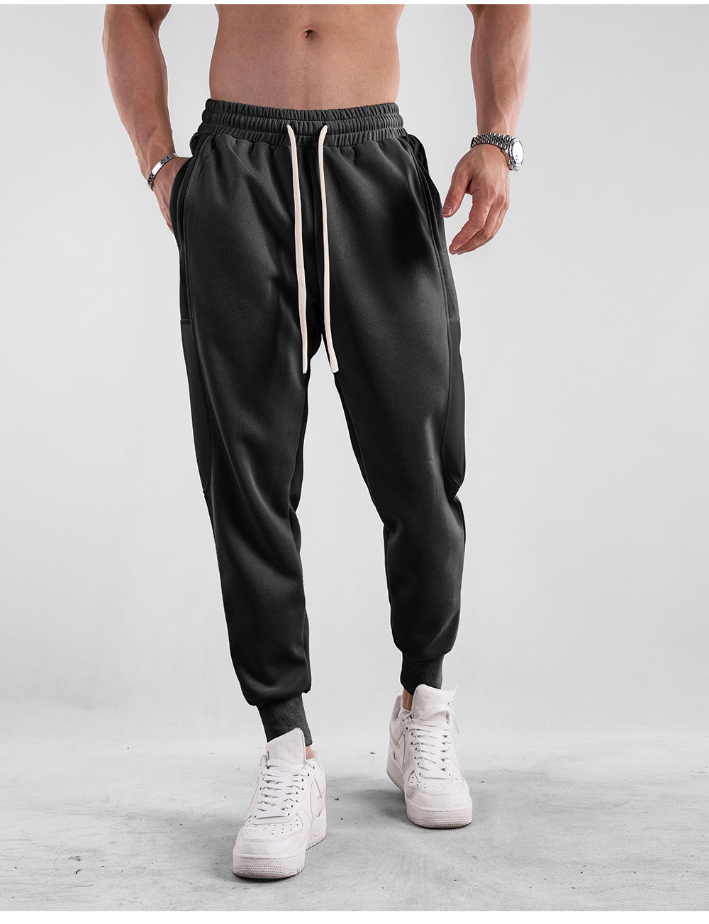 AthleticSoft Tapered Side-Pocket Joggers - Ahaselected