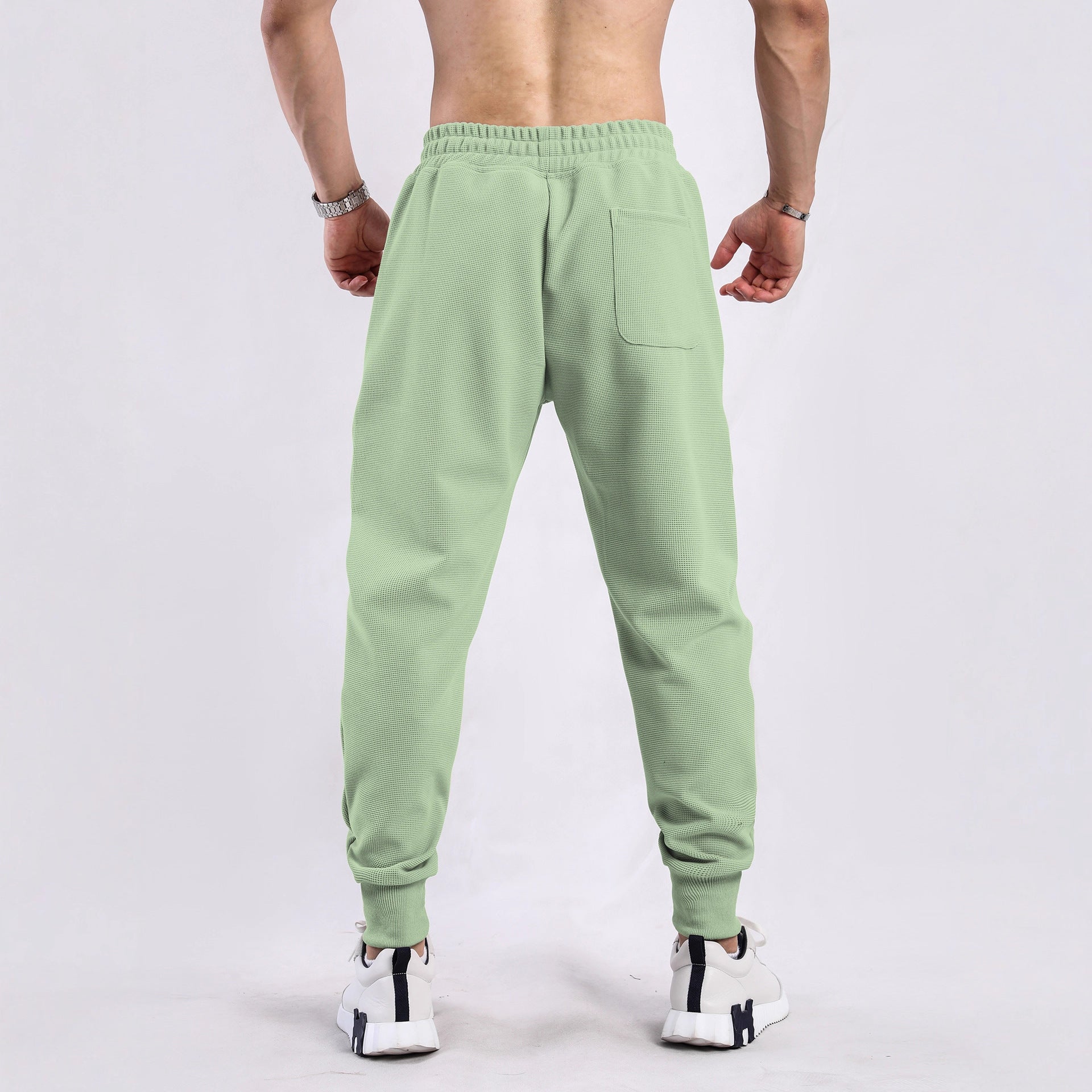 Soft Waffle Texture Performance Joggers - Ahaselected