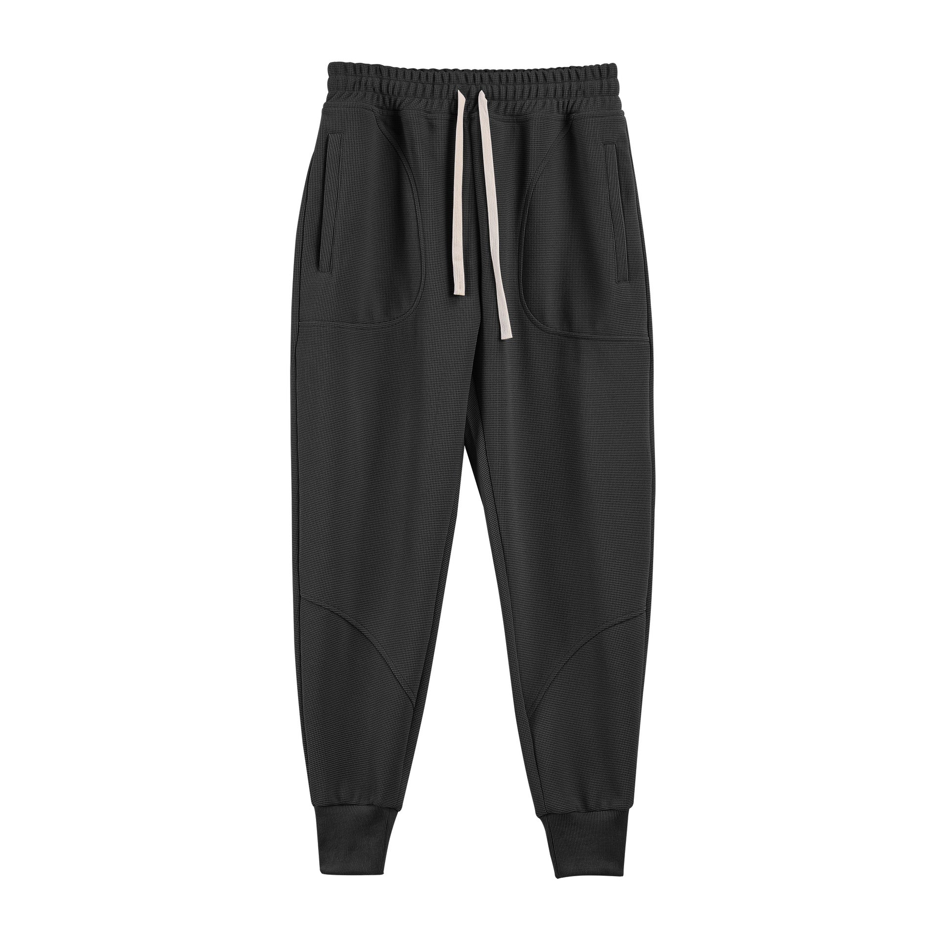 Soft Waffle Texture Performance Joggers - Ahaselected