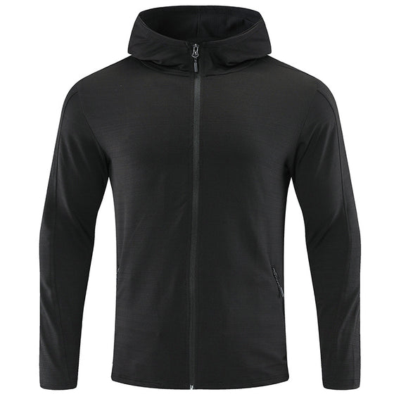 Athletic Slim-Fit Hooded Full Zip Jacket