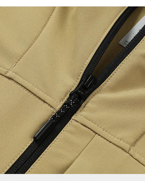 Fleece-Lined Athletic Hooded Full Zip Jacket - Ahaselected