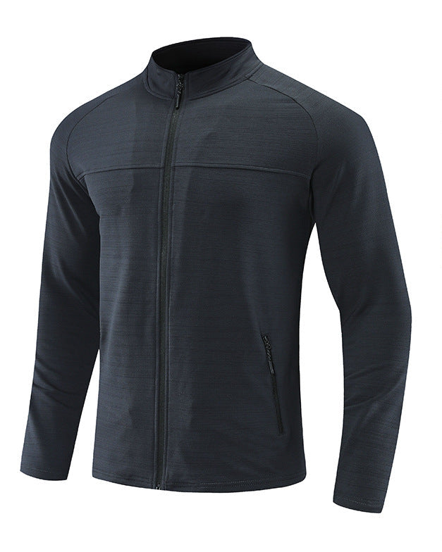 Muscle Fit Full Zip Athletic Jacket - Ahaselected