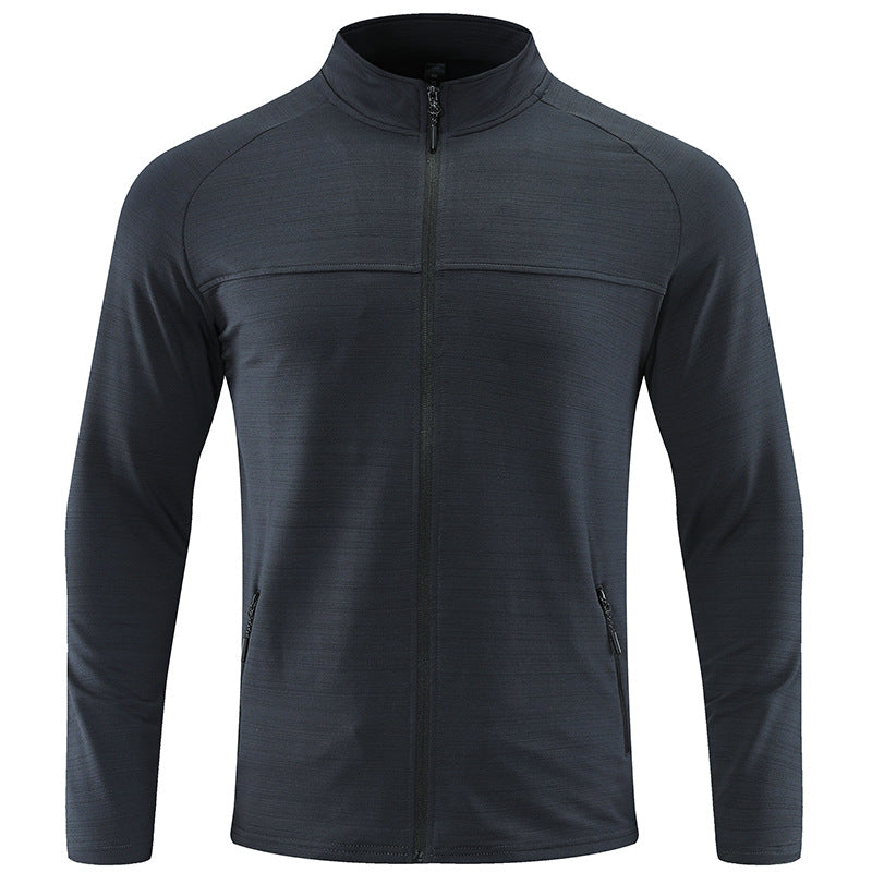 Muscle Fit Full Zip Athletic Jacket - Ahaselected