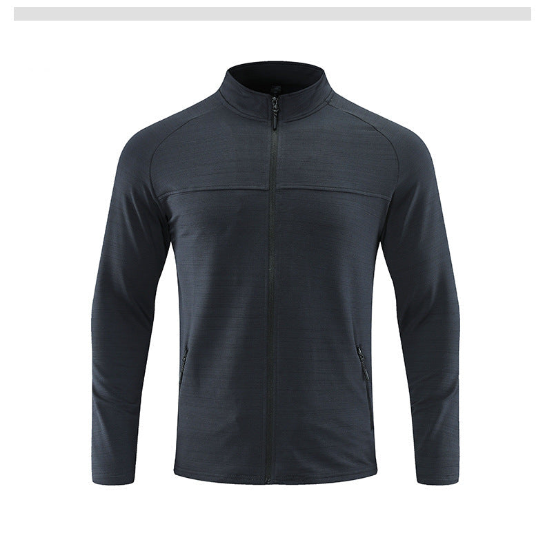 Muscle Fit Full Zip Athletic Jacket - Ahaselected