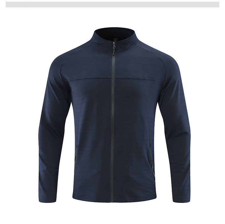 Muscle Fit Full Zip Athletic Jacket - Ahaselected