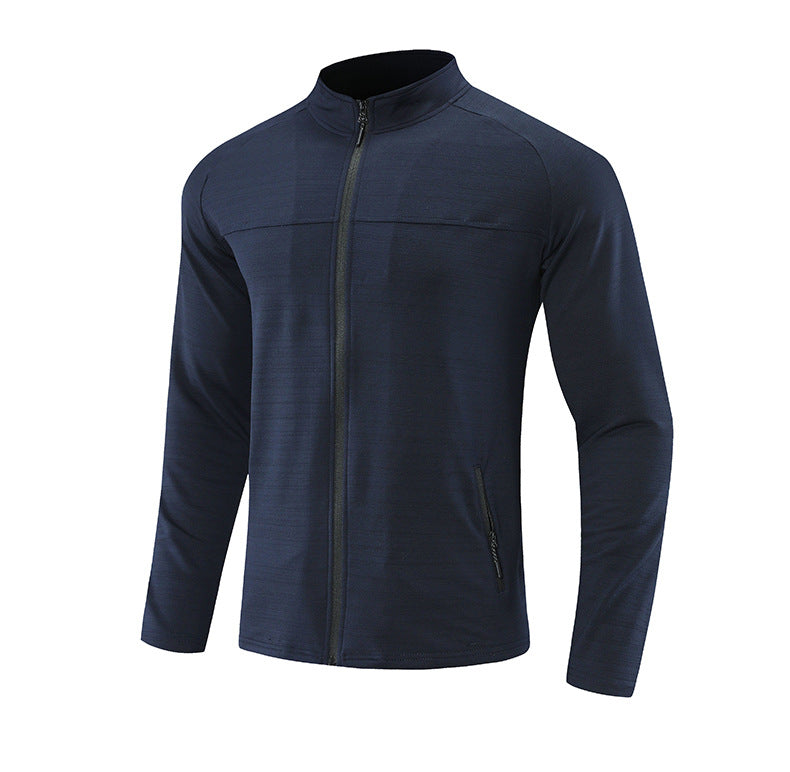Muscle Fit Full Zip Athletic Jacket - Ahaselected