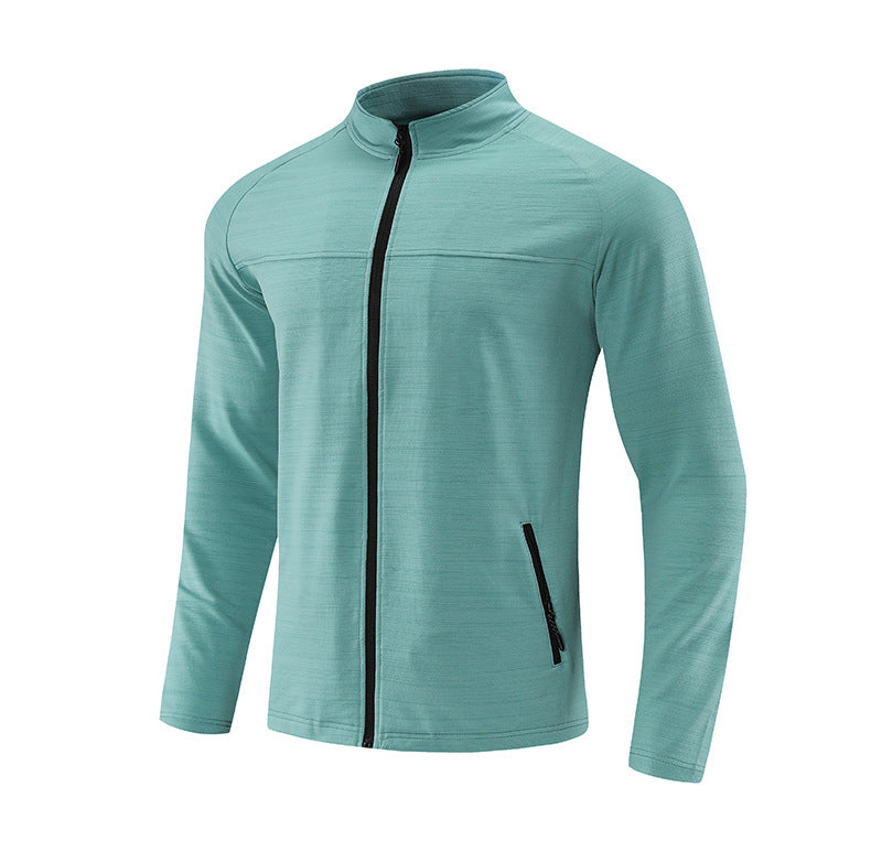 Muscle Fit Full Zip Athletic Jacket - Ahaselected