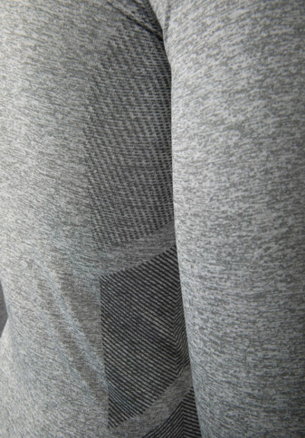 Long Sleeve Half-Zip Training Shirt with Textured Pattern - Ahaselected