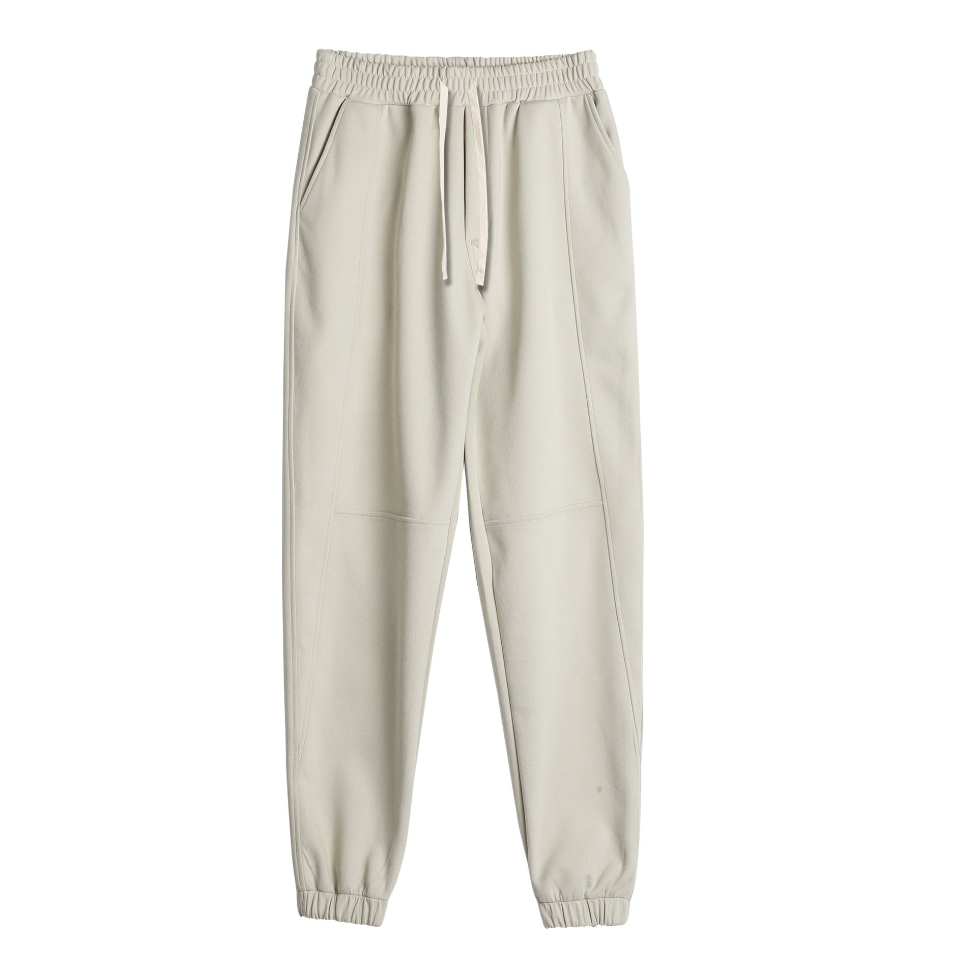 All-Day Stretch Panel Joggers with Cuffed Ankles - Ahaselected