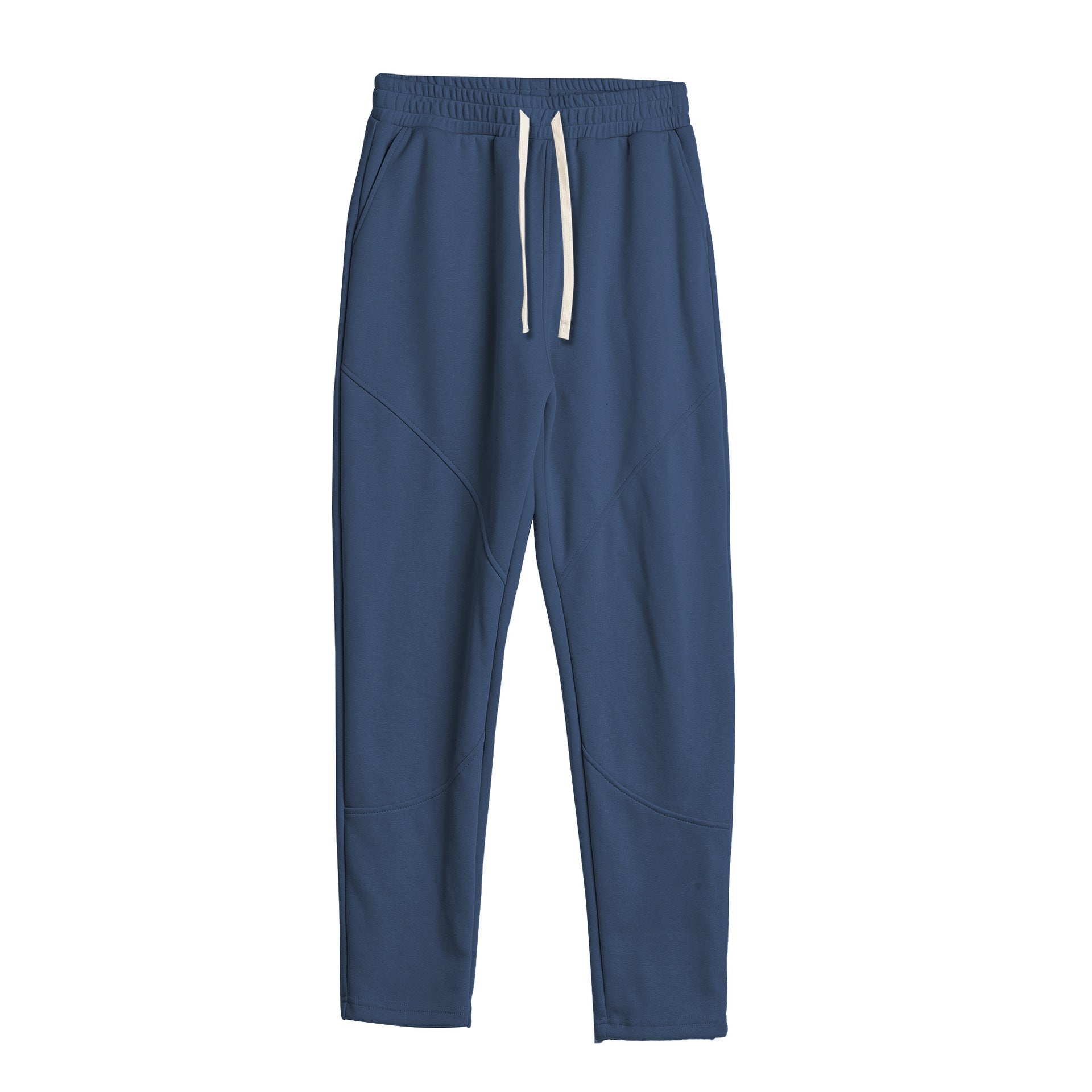 Tapered Cotton Stretch Panel Joggers - Ahaselected